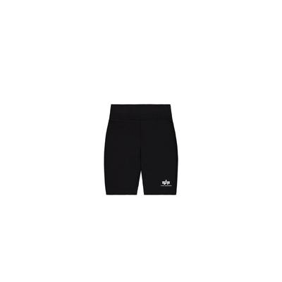 Bikerhose ALPHA INDUSTRIES "Alpha Industries Women - Shorts Basic Bike Shorts SL Women", Damen, Gr. L, Normalgrößen, schwarz, Obermaterial: 95% Baumwolle, 5% Elastan, Hosen Image