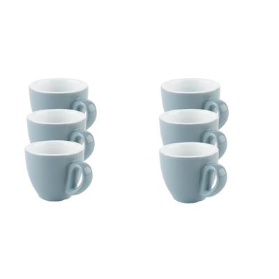 Espressotasse APS "6er Set Espresso Tassen -SNUG-", blau, H:5,5cm Ø:6cm, Porzellan, Trinkgefäße, für Heißgetränke aller Art geeignet Image