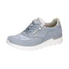 Schnürschuh WALDLÄUFER "K-RAMONA-Soft", Damen, Gr. 7 (40,5), silber (hellblau, silberfarben), Nubukleder, Nappaleder, Textil, kontrastfarbene Details, sportlich, Schuhe, Freizeitschuh, Halbschuh mit Orthotritt-Ausrüstung, K-Weite