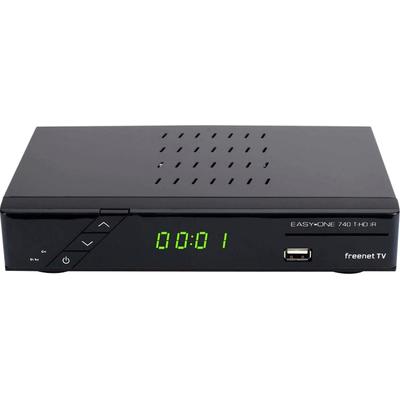 SKY VISION DVB-T2 HD Receiver "EasyOne 740 HD IR", schwarz, B:21cm H:4,1cm T:14,1cm, Receiver