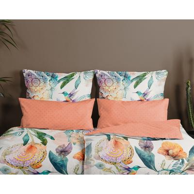 Kissenhülle HIP "BERNICE", orange (pfirsich), B:80cm L:40cm, Satin, Baumwolle, Obermaterial: 100% Baumwolle, Kissenbezüge, Baumwolle, Mako-Satin, 40x80, 1 Stück, Reißverschluss, Orange Pfirsich Image