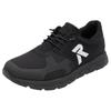 Slip-On Sneaker RIEKER SPORT "Preston", Herren, Gr. 44, schwarz, Nubuklederimitat, Textil, sportlich, Schuhe, Running-Sneaker aus der neuen Christoph Kramer Kollektion