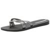 Zehentrenner IPANEMA "IPANEMA KIREI FEM", Gr. 41/42, schwarz (schwarz, silber), Synthetik, sportlich, Schuhe
