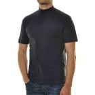 Stehkragenshirt RAGMAN, Herren, Gr. M, blau (marineblau), Baumwolle, klassisch, regular fit, hoch geschlossener Ausschnitt, Kurzarm, Shirts