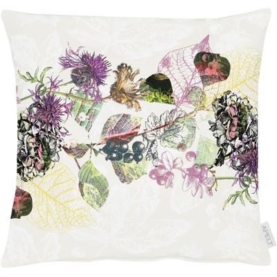 Dekokissen APELT "2714" Gr. 1, bunt (natur, beere, aubergine, bedruckt), B:49cm L:49cm, Baumwolle, Dekokissen_Sitzkissen_Kissenhüllen, Kissenhülle ohne Füllung, 1 Stück Image