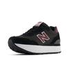 Sneaker NEW BALANCE "515", Gr. 41,5, schwarz (noire), Leder, Textil, sportlich, Schuhe