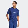 T-Shirt ADIDAS SPORTSWEAR "M LIN SJ T", Herren, Gr. S, blau (dunkelblau, weiß), Obermaterial: 100% Baumwolle, sportlich, Rundhals, Shirts