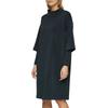 Scubakleid S.OLIVER BLACK LABEL, Damen, Gr. 40, N-Gr, blau (navy), Obermaterial: 49% Modal, 45% Polyester, 6% Elasthan, unifarben, casual, regular fit knieumspielend, Langarm, Kleider, mit Layer Details