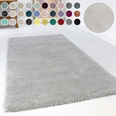 Hochflor-Teppich ESPRIT "Relaxx ESP-4150", grau (hellgrau), H:25mm Ø:120cm, Kunstfaser, Teppiche, Wohnzimmer, sehr große Farbauswahl, weicher dichter Hochflor Image