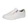 Keilsneaker WALDLÄUFER "K-IRA", Damen, Gr. 9 (43), silber (weiß, silberfarben), Nappaleder, Textil, Nubukleder, sportlich, Schuhe Sneaker, Halbschuh, Komfortschuh, komfortable Weite K für den kräftigen Fuß