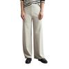 Jerseyhose MARC O'POLO "aus softem Organic-Cotton-Viskose-Mix", Damen, Gr. XL, Normalgrößen, grau (mid stone melange), Obermaterial: 54% Baumwolle, 43% Viskose, 3% Elasthan, unifarben, casual, gerade normal, Hosen