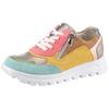 Plateausneaker WALDLÄUFER "H-AJALA", Damen, Gr. 8 (42), bunt (multi), Veloursleder, Lackleder, Nappaleder, modisch, Schuhe, Schnürer, Halbschuh Komfortschuh in H-Weite (=sehr weit)