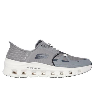 Skechers Men's Slip-ins Work Slip-Resistant: Glide-Step Pro Hands Free Slip-ins Sneaker | Size 8.0 | Gray/Charcoal | Textile/Synthetic | Vegan