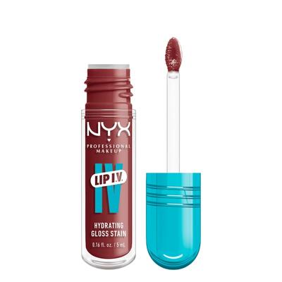 NYX Professional Makeup Lip IV Gloss Serum feuchtigkeitsspendend Lipgloss 08 - DRIPPIN IN ROSE 5 ml Braun Image