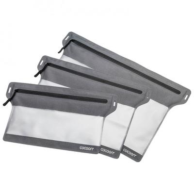 Cocoon - Zippered Flat Document Bags - Wertsachenbeutel Gr L - 32 x 25 cm grau/schwarz Image