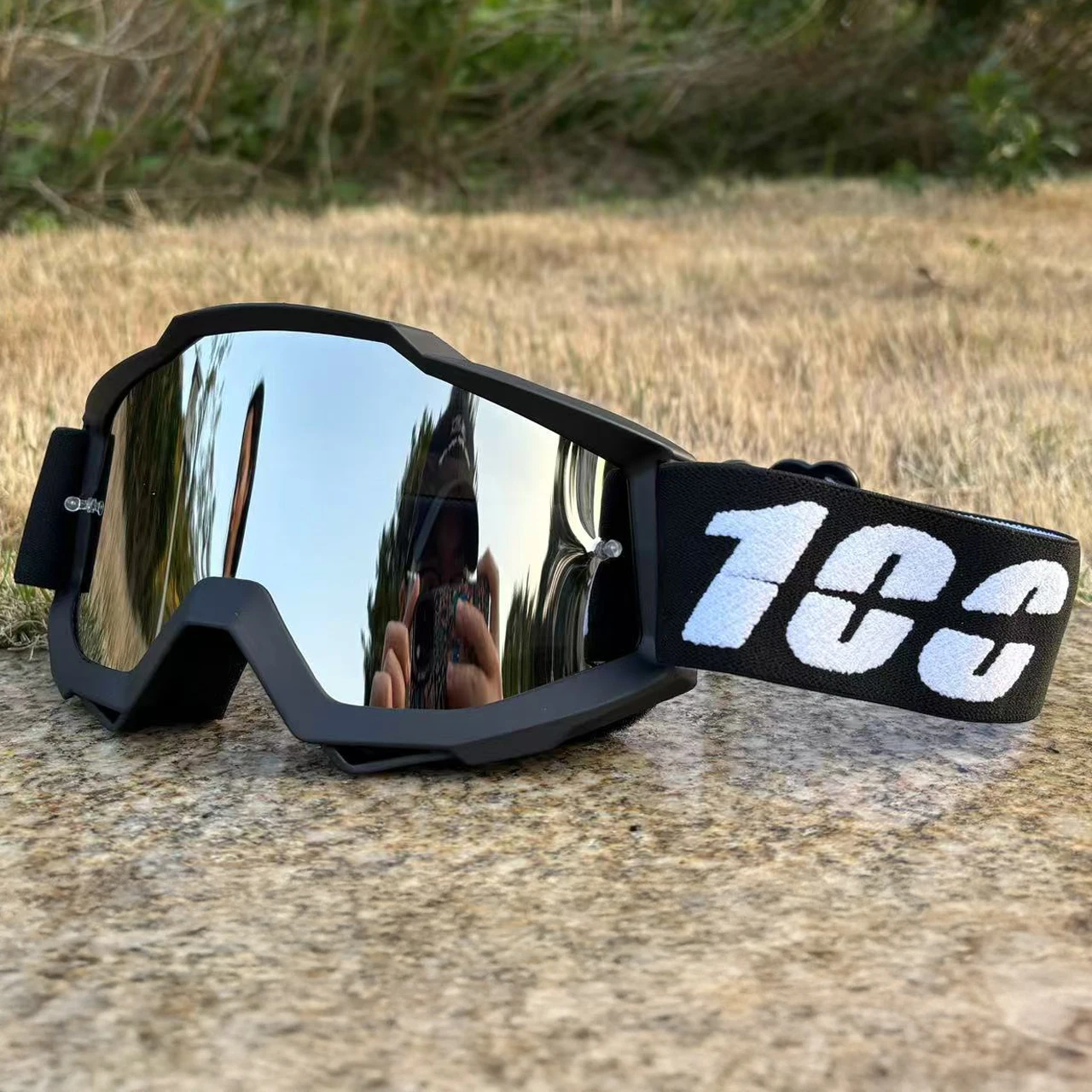 Hochwertige 100er Motorradbrille, Motocross-Rennbrille, Motorradbrille, Motocross-Brille, Brille, Radfahren, MTB-Brille Image