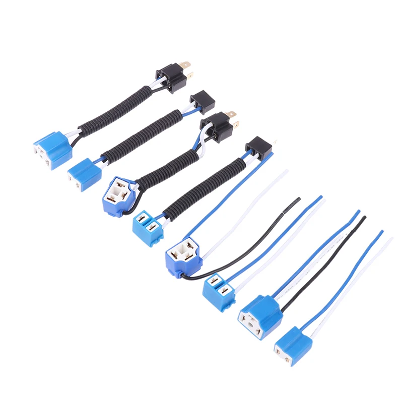 H7 h4 PKW LKW Buchse Stecker Keramik Scheinwerfer Verlängerung stecker Stecker Lampe Lampen fassung Adapter 12v 4a Image