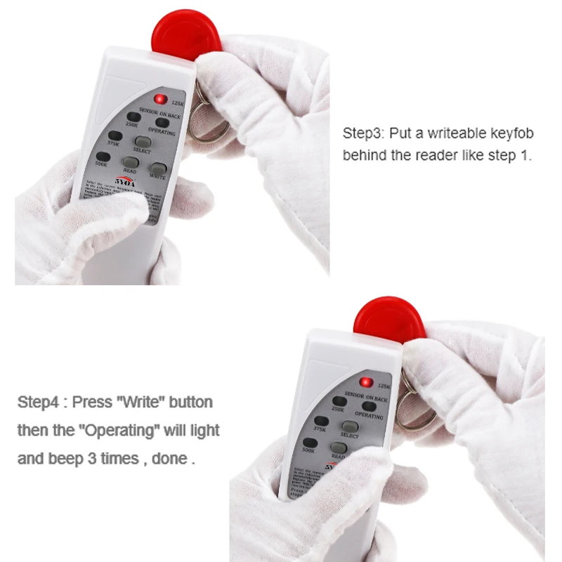 5YOA 125 KHz Kopierer Duplizierer Rfid Kartenleser Schriftsteller 4 Frequenz ID Programmierer Licht Anzeige EM4305 T5577 Schlüssel Karte Keyfob Image