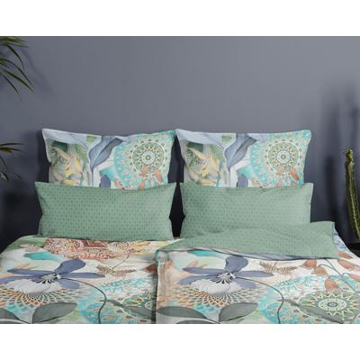 Kissenhülle HIP "ZEPHIR", grün (minzgrün), B:80cm L:40cm, Satin, Baumwolle, Obermaterial: 100% Baumwolle, Kissenbezüge, Baumwolle, Mako-Satin, 40x80, 1 Stück, Reißverschluss, Zephir, Grün Image