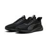 Laufschuh PUMA "FLYER LITE 3", Gr. 39, schwarz (puma schwarz, puma schwarz, puma silber), Textil, sportlich, Schuhe