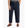Chinohose TOMMY HILFIGER CURVE "CRV CO SLIM STRAIGHT CHINO", Damen, Gr. 54, N-Gr, blau (schwarz night navy), Web, Obermaterial: 65% Baumwolle, 33% Lyocell, 2% Elasthan, unifarben, casual, straight fit knöchellang, Hosen, in Großen Größen, Chino...
