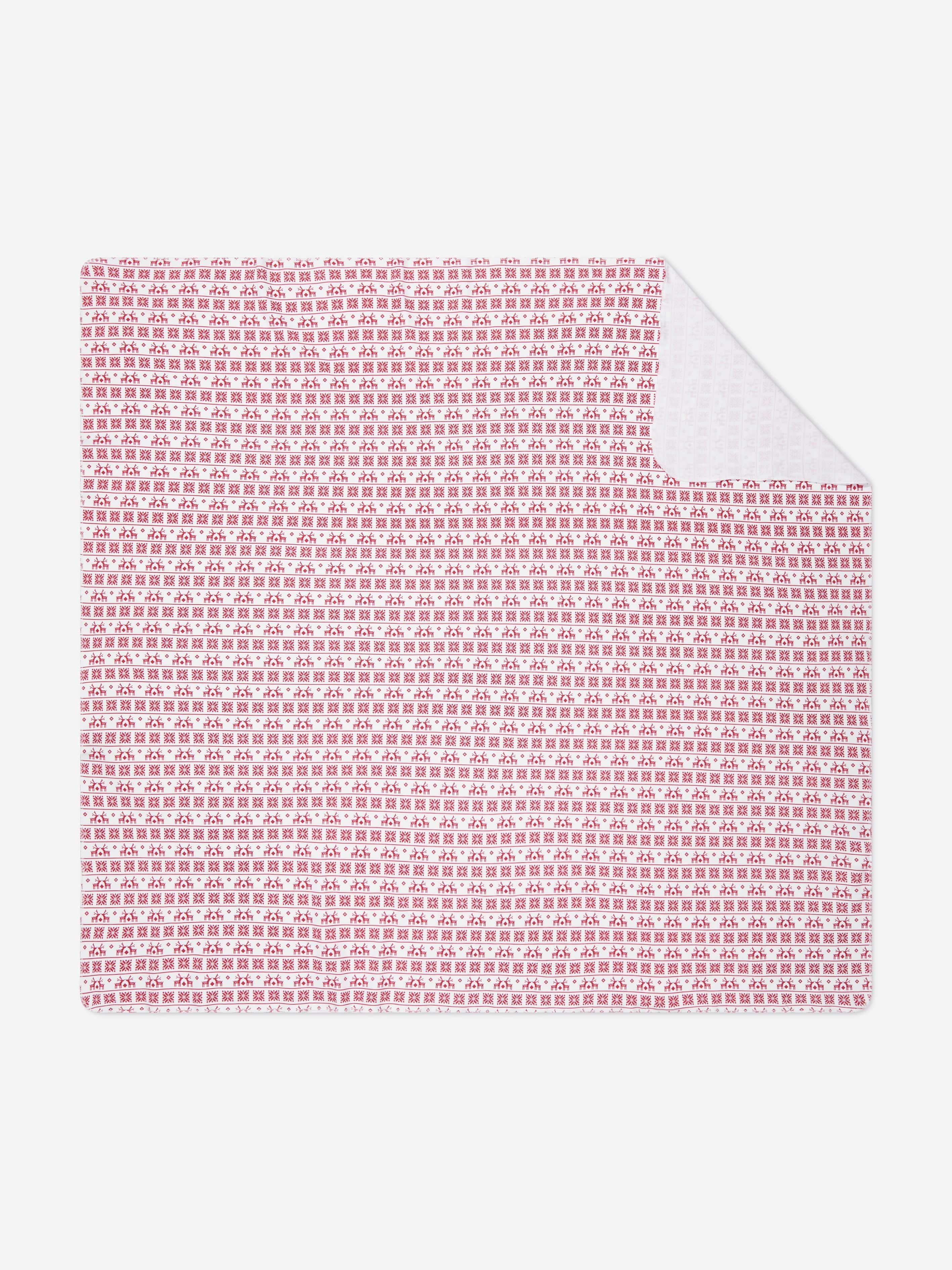Magnolia Baby Fair Isle Swaddle Blanket in Red - One Size | Magnolia Sale | Discount Designer Brands