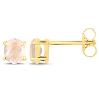 Vira Jewels - Ohrstecker 925/- Sterling Silber Rosenquarz rosa 1,1ct. Ohrringe Damen