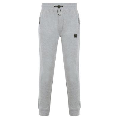 Sweatpants Tilt Brushback Fleece Cuffed Zip Pocket Joggers in Light Grey Marl / S - Tokyo Laundry