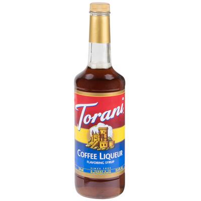 Torani Coffee Liqueur Flavoring Syrup 750 mL Glass Bottle - 12/Case