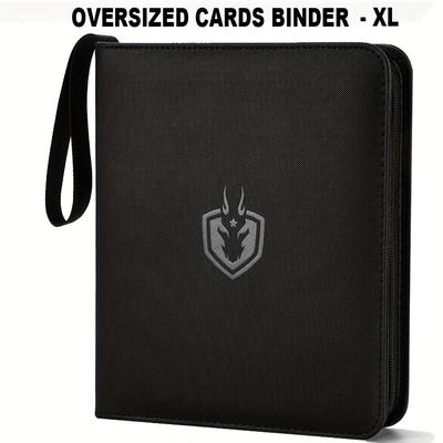 "TEMU + Jumbo Cards Binder For Oversized Cards,2 Pockets Card Binder With - Holds 100 Cards With 50 Removable Sleeves-xl Size - 5.9"x8.1"| L-size:5.4"x7.5"" Image