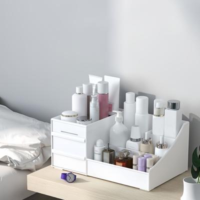 TEMU Spacious Cosmetic Organizer With Drawers - Bedroom, Living Room, Bathroom & Desk Storage Image
