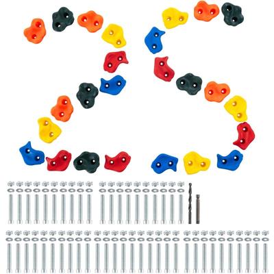 25 Klettergriffe, Kletterfelsen in verschiedenen Größen und Farben für Kinder und Erwachsene, Image