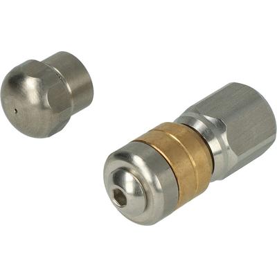 2x Rohrreinigungsdüsen für Hochdruckreiniger - 1/8 Zoll, Starr + Rotierend - Vhbw Image