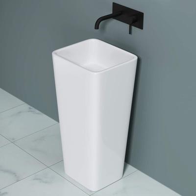 Doporro - 40x35x82cm Design Standwaschbecken Colossum31 aus Gussmarmor Waschtisch Waschplatz Stand Image