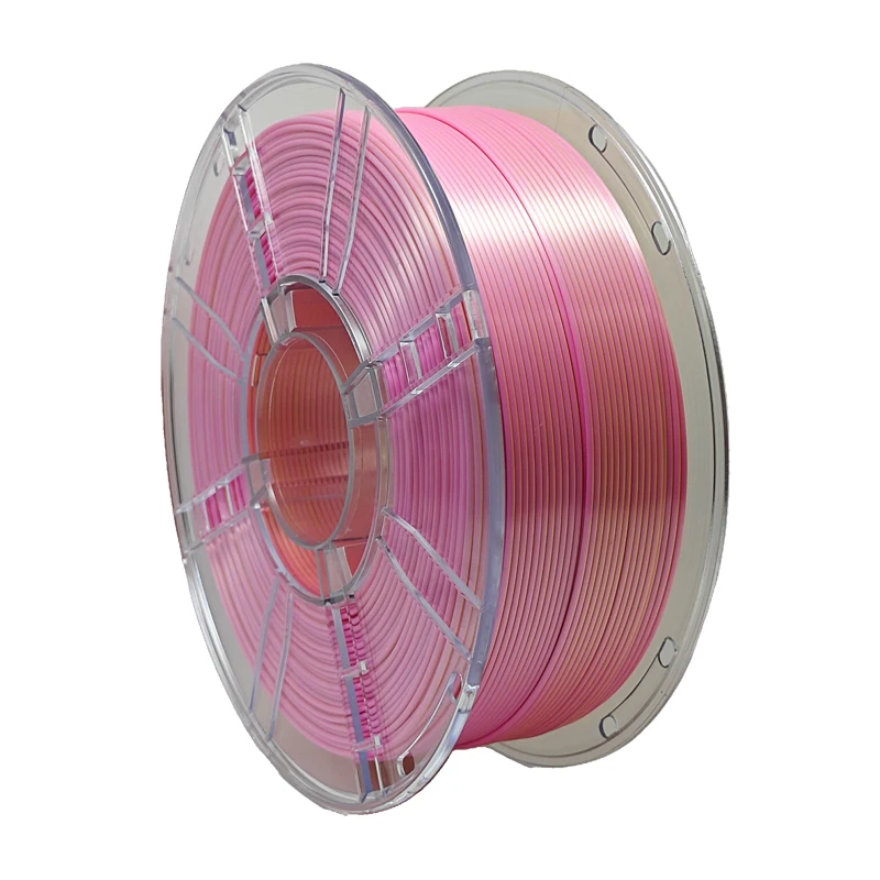 Seide PLA Dual Colors Gold Pink 3D-Drucker-Filament 1,75 mm 1 kg / 2,2 lbs zwei in einem Farbe 3D-Druckmaterialien Filament Image