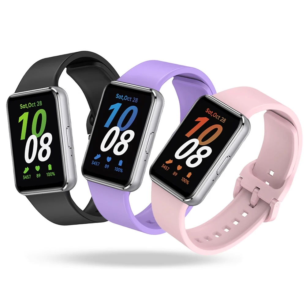 Silikonbänder für Samsung Galaxy Fit 3 Zubehör Smartwatch Handgelenk Ersatzgürtel Sport Correa Armband Galaxy Fit 3 Band Image