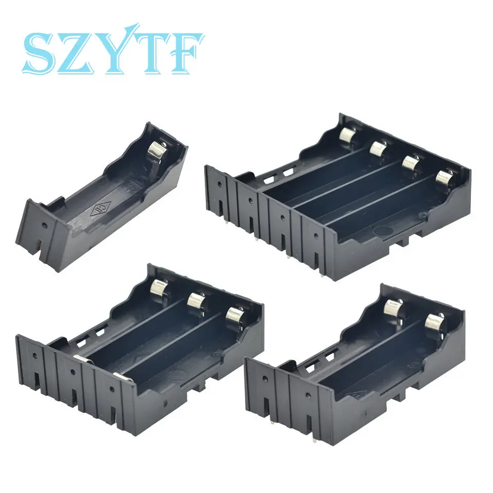 Neue DIY ABS 18650 Power Bank Fällen 1X 2X 3X 4X 18650 Batterie Halter Lagerung Box Fall 1 2 3 4 Slot Batterien Container Hard Pin Image