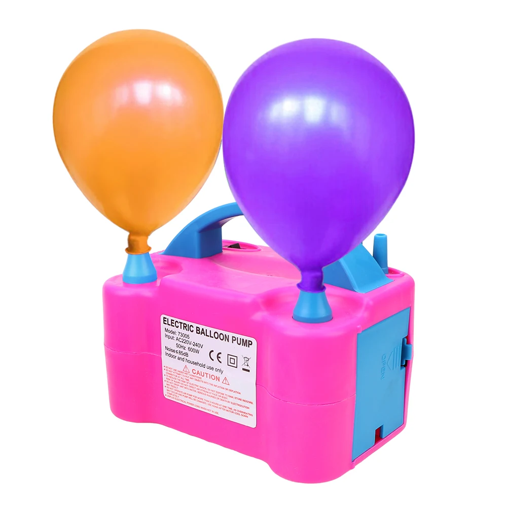 AC 220 V 600 W High Power Auto Elektrische Düse Luft Gebläse Ballon Inflator Pumpe EU Stecker Schnelle Tragbare Aufblasbare ballon 2 Taste Image