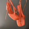 Ippeum Split Toe Sandalen Frauen plus Größe 43 orange High Heels Knöchel riemen Schuhe 2024 Sandal