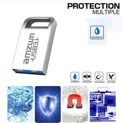 Metall High Speed USB 3.1 Pendrive 128GB 64GB 32GB 16GB Memoria USB Memory Stick Pen Drive USB Flash Image