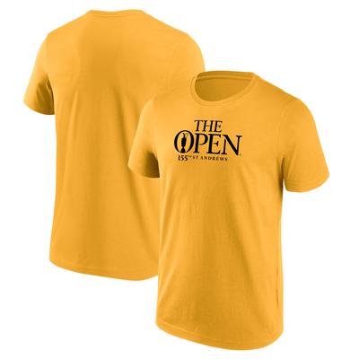 The 155th Open St Andrews Wortmarken-T-Shirt - Gold Image