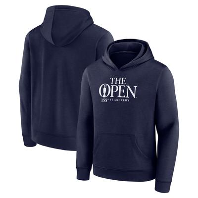The 155th Open St Andrews Kapuzenpullover mit Wortmark-Grafik – Marineblau – Kinder Image