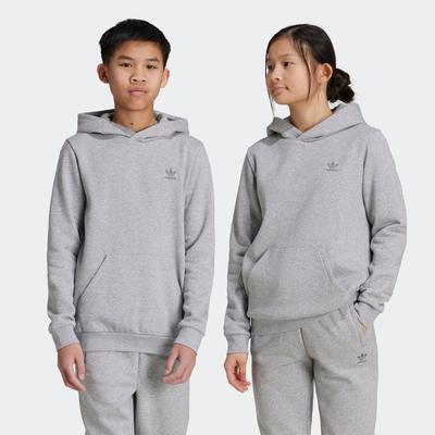 Kapuzensweatshirt ADIDAS ORIGINALS "HOODIE", Kinder, Gr. 134, grau (medium grau heather), Obermaterial: 70% Baumwolle, 30% Polyester, sportlich, Sweatshirts Image