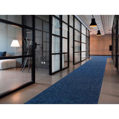 Läufer "Schmutzfangläufer PICOLLO, Made in Belgium", blau, B:100cm H:8mm L:2200cm, Polypropylen (PP), PRIMAFLOR-IDEEN IN TEXTIL, Teppiche, Schmutzfangläufer, Schmutzfangmatte, meliert, strapazierfähig, rutschhemmend Image