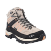 Wanderschuh CMP "RIGEL MID WMN TREKKING SHOES WP", Gr. 41, sabbia, salmone, Leder, sportlich, Schuhe, wasserdicht