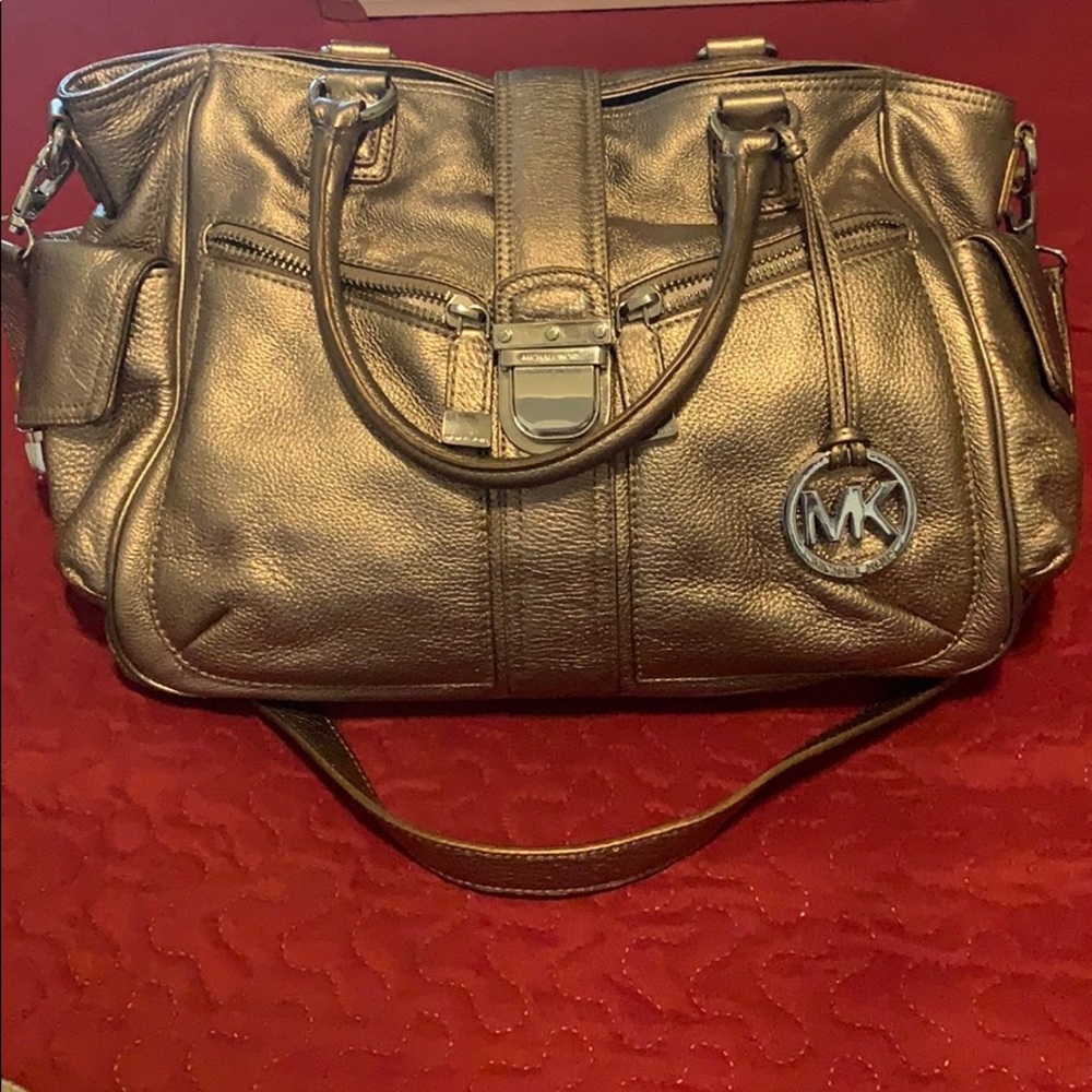 Michael Kors Bags | A Michael Kors Bronze Handbag. | Color: Gold | Size: Os