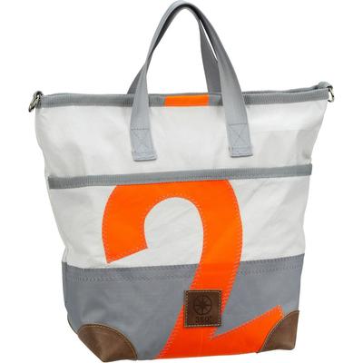360Grad Handtasche Deern Mini Weiß/Grau mit oranger Zahl Violett Damen Image