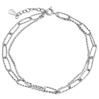 Celesta - Armband 925 Silber rhodiniert diamantiert 925/- Sterling Silber Armbänder & Armreife 1 ct Weiss Damen