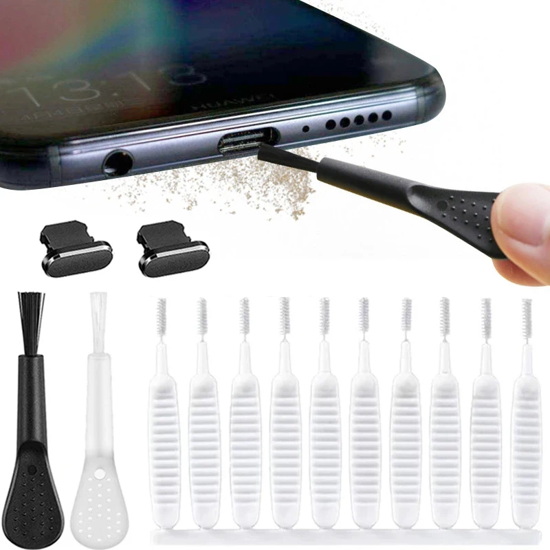 Universal Handy Lautsprecher Staub Entfernung Reiniger Tool Kit Für iPhone 14 13, Staubdicht Reinigung Pinsel Lade Port Staub Stecker Image