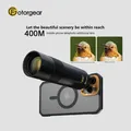 Fotorgear Teleobiettivo da 400 mm Obiettivo per riprese fotografiche professionali per Xiaomi Iphone Huawei Vivo Telefono per custodia per telefono da 17 mm